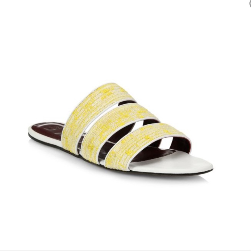 Staud Mona Leather Slides